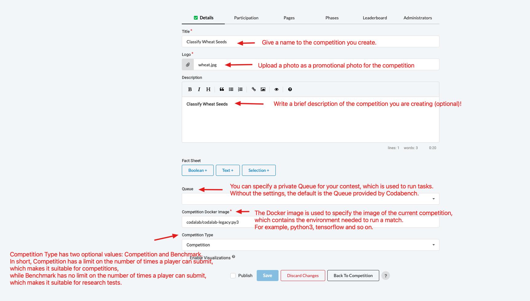 Advanced Tutorial - Codabench Wiki